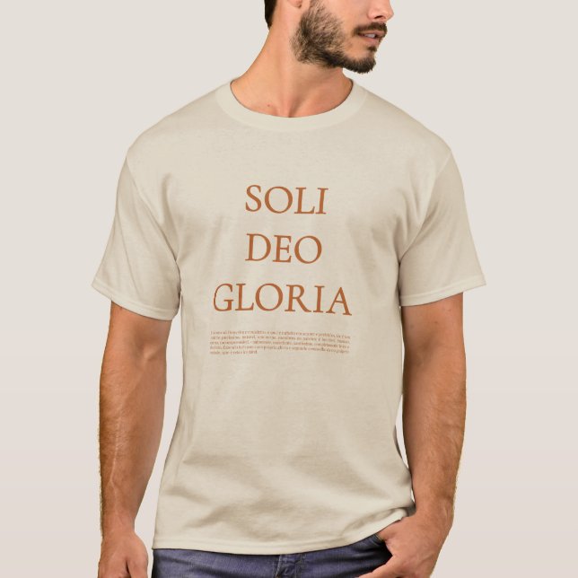 Camiseta Soli Deo Gloria (Anverso)