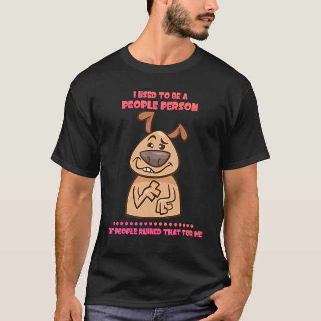 Camiseta Solía Ser Un Gráfico De Humor De Persona (Anverso)