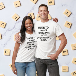 Camiseta Solía Tener Conciencia Sobre Dislexia Unisex Negro