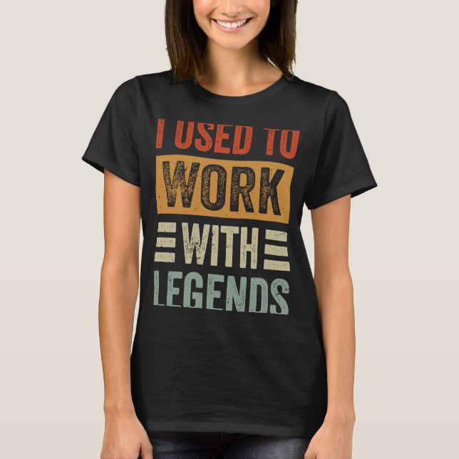 Camiseta Solía Trabajar Con Leyendas (Anverso)