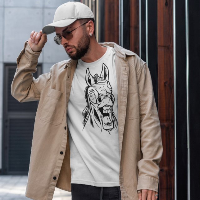 Camiseta Solicitar caballo de risa (Subido por el creador)