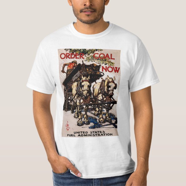 Camiseta Solicitar Carbón ahora (Anverso)