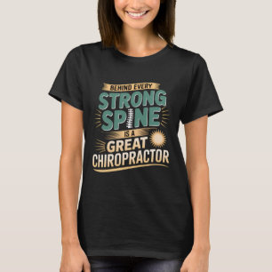 Camiseta Sólida espina dorsal Gran Chiropractor Diseño Cita