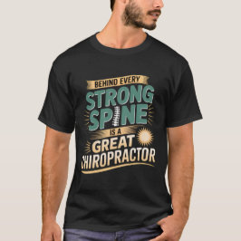 Camiseta Sólida espina dorsal Gran Chiropractor Diseño Cita