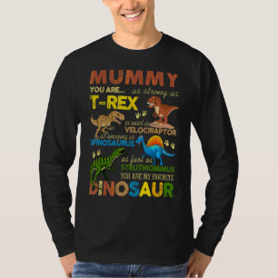 Camiseta Sólida momia inteligente, eres mi mejor dinosaurio