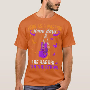 Camiseta Sólida Psoriasis Warrior Ribbon Soporte Psoriasis