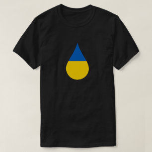 Camiseta solidaria con bandera ucraniana