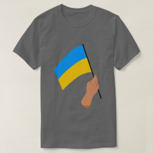 Camiseta solidaria de la bandera ucraniana