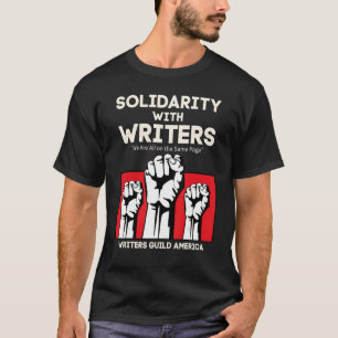 Camiseta Solidaridad Con El Sindicato De Escritores De Amér