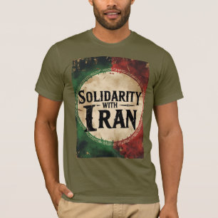 Camiseta Solidaridad con Irán contra la unidad de paz