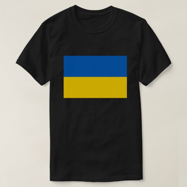 Camiseta Solidaridad con la bandera de Ucrania (Diseño del anverso)