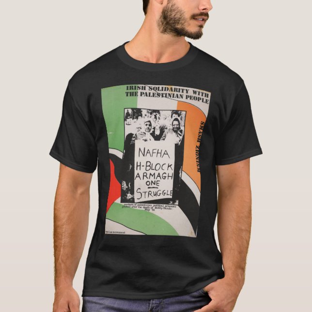 Camiseta Solidaridad Irlandesa Con El Pueblo Palestino Post (Anverso)