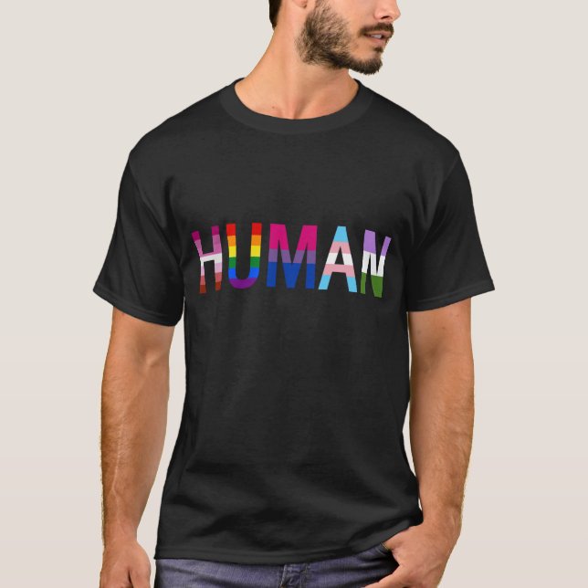 Camiseta Solidaridad LGBTQ+ HUMANA (Anverso)