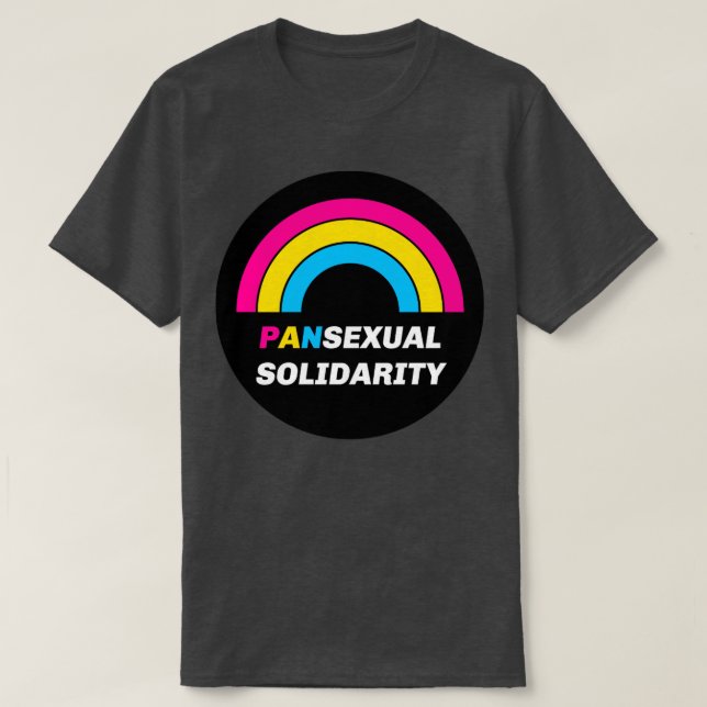Camiseta Solidaridad pansexual (Diseño del anverso)