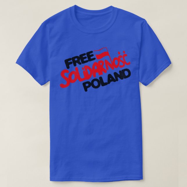 Camiseta Solidarnosc Polonia Libre (Diseño del anverso)