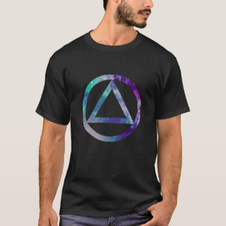 Camiseta Sólido de color de agua del logotipo AA del Servic