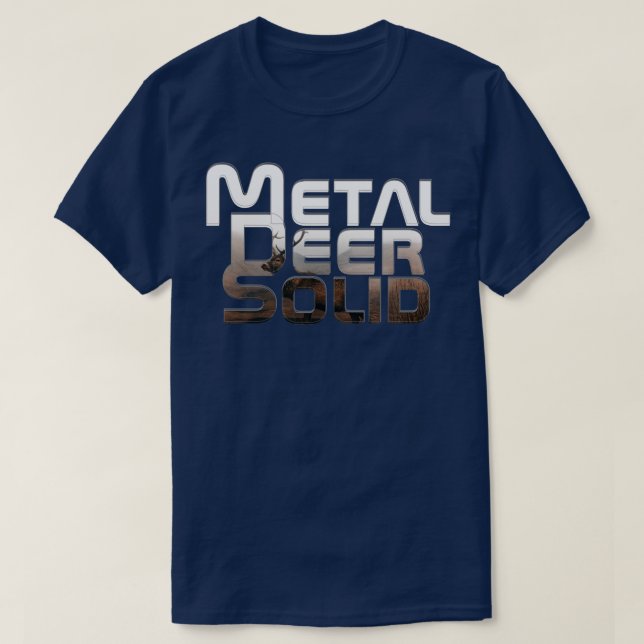 Camiseta Sólido de venado metalizado (Diseño del anverso)