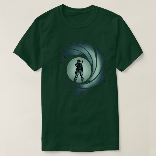Camiseta Sólido engranaje Metalizado de serpiente sólido (Diseño del anverso)