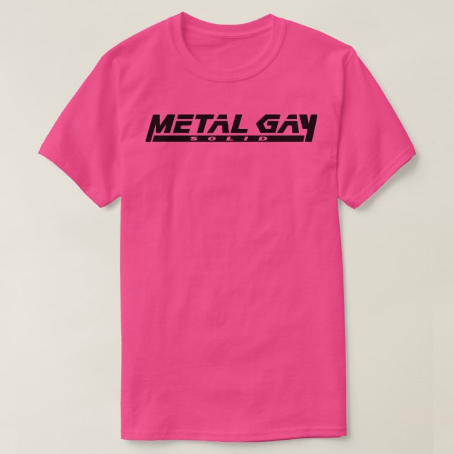 Camiseta Sólido gay metalizado (Diseño del anverso)