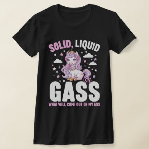 Camiseta Sólido Líquido Gas Unicornio – Física Divertida Ci