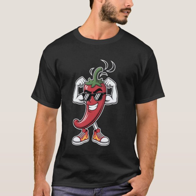 Camiseta Sólidos músculos para fumar pimienta en Chile con  (Anverso)