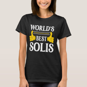Camiseta Solis Surname Funny Team Family Apellido World