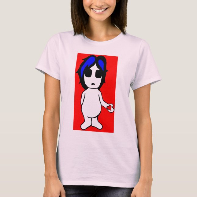 Camiseta solitaria de personalizable Emo (Anverso)