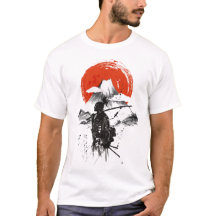 Camiseta "solitaria samurai"