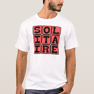 Camiseta Solitario, Juego de Cartas para una Persona