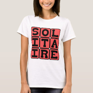 Camiseta Solitario, Juego de Cartas para una Persona