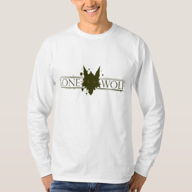 Camiseta solitario-lobo (Anverso)