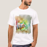 Camiseta Solitary Orejiblanco 010824AREF148 - Watercolor<br><div class="desc">Solitary Orejiblanco 010824AREF148 - Watercolor by John Pintow - Explore the beauty of wildlife with this exquisite watercolor art collection. Each artwork captures the vibrant essence of various animals and insects,  showcasing detailed textures and rich colors. Ideal for those who cherish nature's artistry.</div>