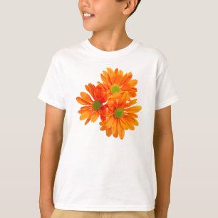 Camiseta Sólo 3 Gerbera Daisy Blossoms + tu texto e ideas