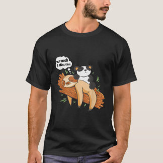 Camiseta Solo 5 Minutos Sloth Panda Sleep Pajamas