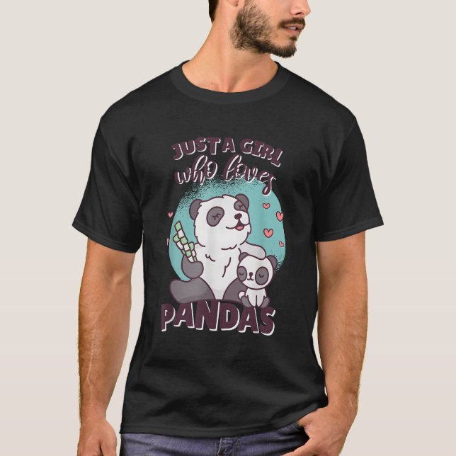 Camiseta Solo A Quien Ama Panda Panda (Anverso)