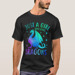 Camiseta Solo A Quien Le Encanta Los Dragones Y