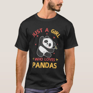 Camiseta Solo A Quien Le Encanta Pandas Panda Por