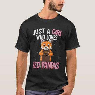 Camiseta Solo A Quien Le Gusta El Pandas Rojo