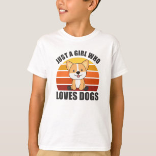 Camiseta Sólo A Un Chica Corgis Le Encanta Kawaii Dog Corgi