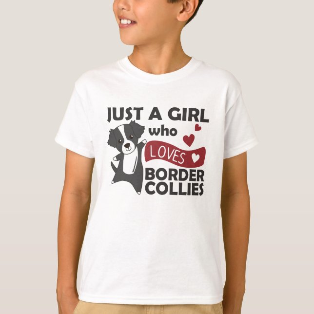 Camiseta Sólo A Un Chica Le Encantan Los Collies Del Borde (Anverso)
