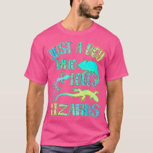 Camiseta Solo a un chico le encantan las lagartijas Reptile