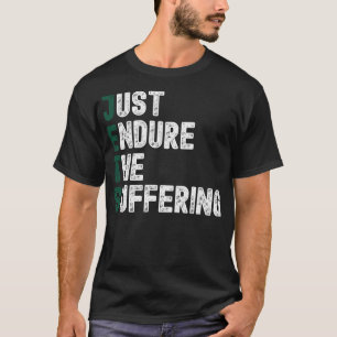 Camiseta Solo aguantar el sufrimiento del divertido fútbol