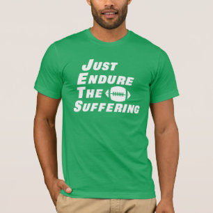 Camiseta Solo aguantar el sufrimiento del fútbol divertido