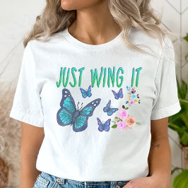 Camiseta Sólo Ala, Motivación Mariposa
