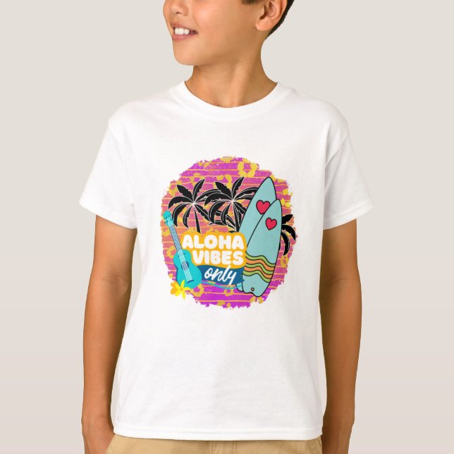 Camiseta Sólo ALOHA VIBES (Anverso)