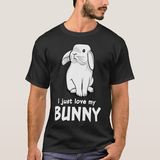 Camiseta Sólo amo a mi conejo (Anverso)