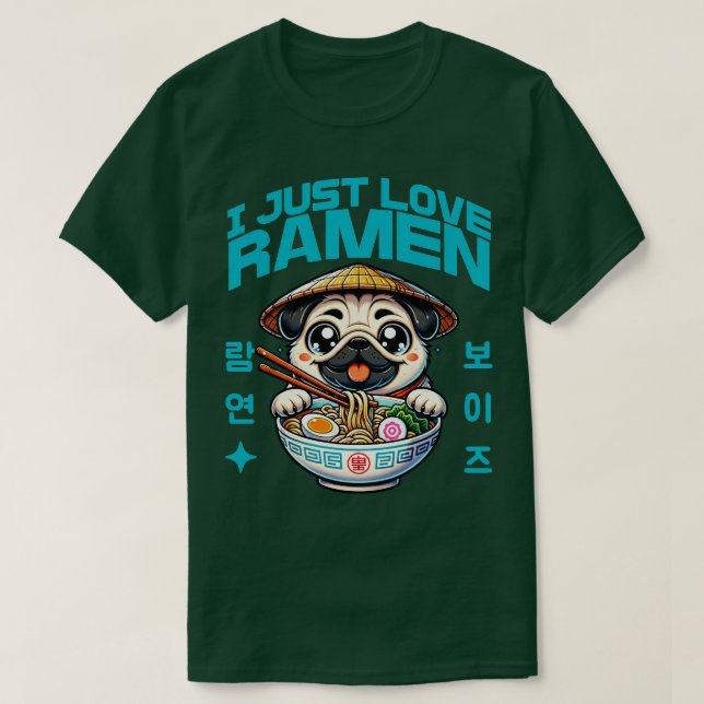 Camiseta Solo amo a Ramen (Diseño del anverso)