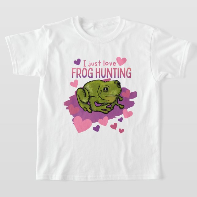 Camiseta Solo amo la caza de ranas (Distribución)