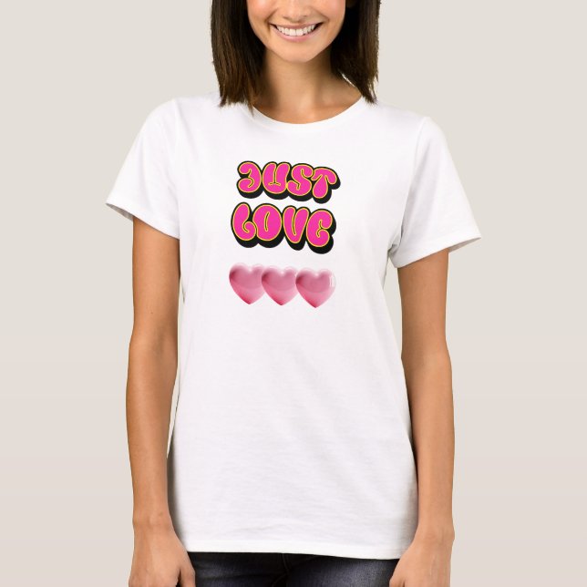 Camiseta Solo amor: Y2K 2000's Heart Tee (Anverso)