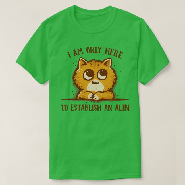 Camiseta Sólo aquí para el Alibi (Diseño del anverso)
